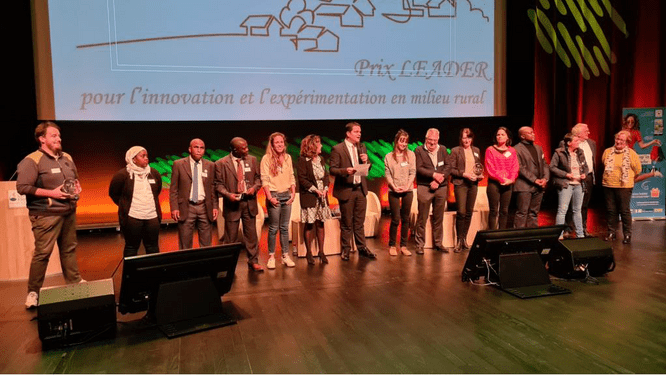 Photo de groupe des gagnants des projets LEADER