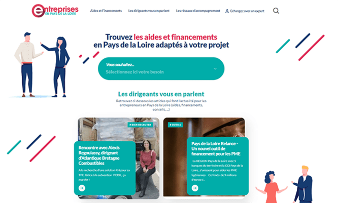 page accueil entreprisespaysdelaloire.fr