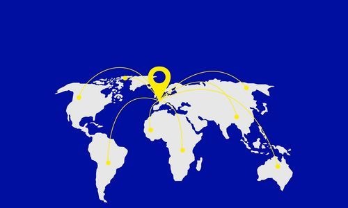 Image d'une carte du monde indiquant les réseaux