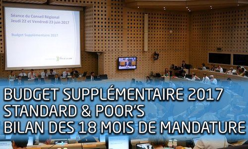 Vote du budget supplémentaire 2017 : une situation financière assainie